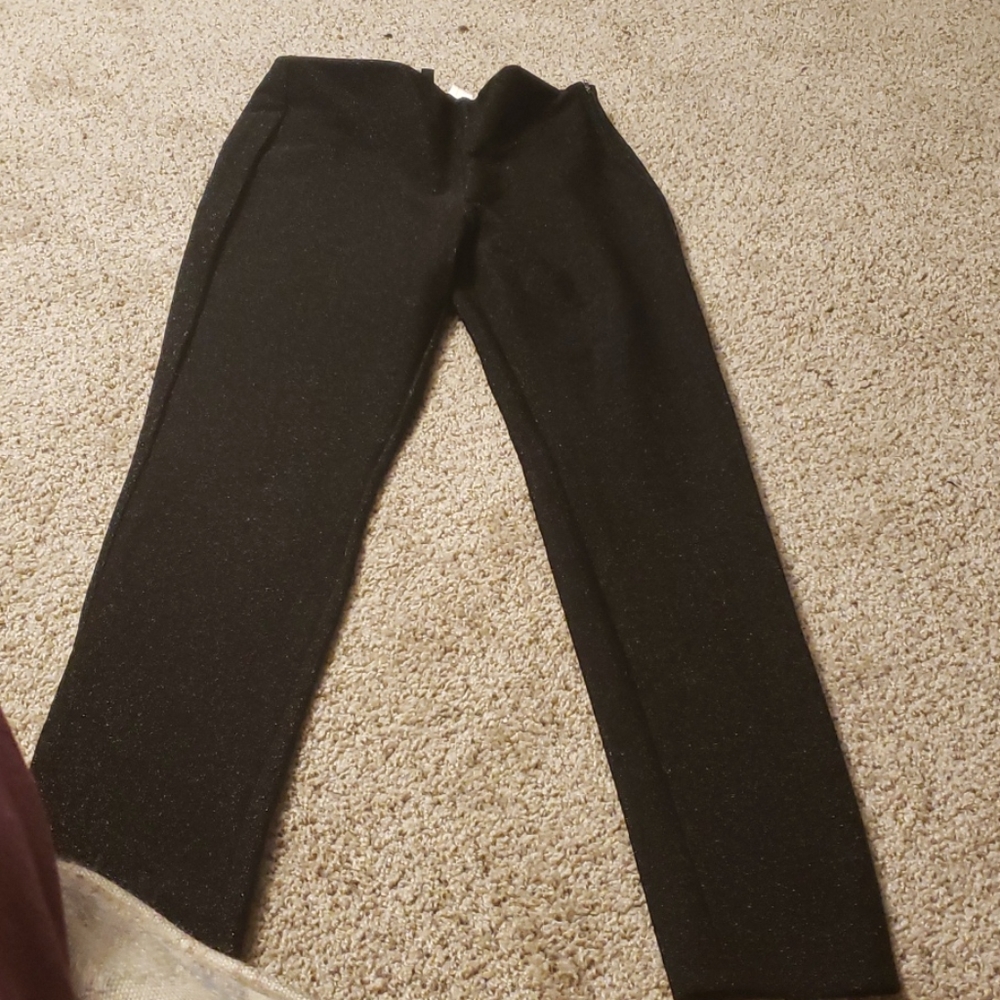 Sparkly womens zipped leggings size 10